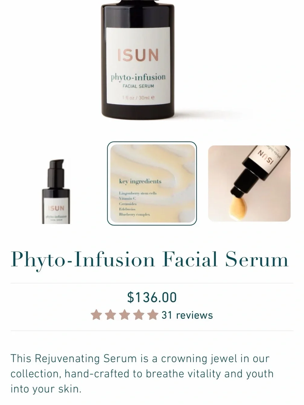 Phyto-Infusion Facial Serum & Phyto-Antioxidant Moisturizing Cream - Black